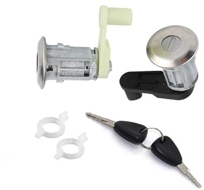 CMJAHU Serrure de porte gauche/droite avec 2 clés, for Renault Megane Scenic Clio Master 7701468981/7701468982