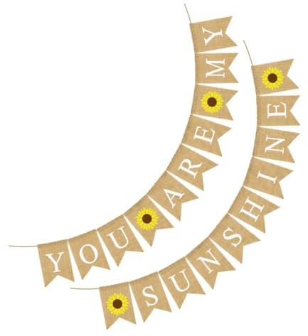 Beaupretty Geburtstagsbanner Wimpelkette aus Jute 1 Satz Schwalbenschwanz Fahnen für Jungen Mädchen Partydeko Zuhause