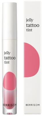 Berrisom Tinted Lip, Korean Jelly Texture, Long Lasting Color (Strawberry) | Jelly texture with a glossy, non-sticky finish. Layer for deeper color or press on lightly for a sheer wash. 0.13oz.