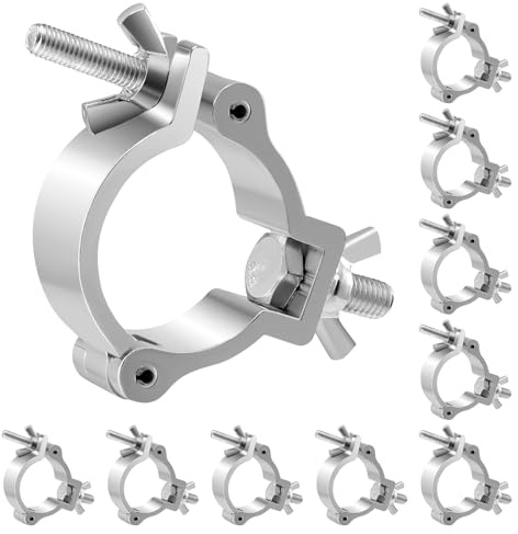 Truss O Clamp Schellen 30-50 mm Aluminium Traversen Klemme Vielseitige Professionelle Bühnenbeleuchtung Klemmen für DJ Veranstaltungen, Theater und Eventtechnik Innen- und Außenbereich