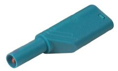 SKS GERMANY Hirschmann 934099102 LAS S G Sicherheits-Lamellenstecker Stecker, gerade Stift- : 4mm Blau 1St