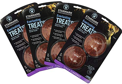 StarMark Triple Crown EVERLASTING DOG TREAT Hard Chew LIVER LARGE 8 Treats