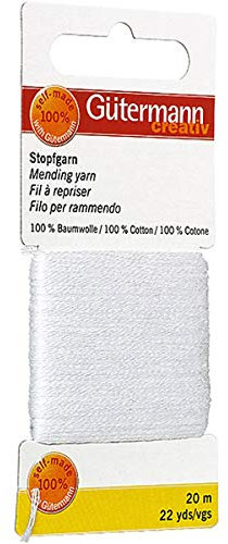 Gütermann Stopfgarn 100% Baumwolle 4 -fach schwarz 1001