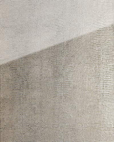 Wallface Wandpaneel selbstklebend Glas | Lederoptik 16979-SA-AR LEGUAN Silver AR+ - glatte Wandverkleidung glänzend silber 2,6 m²