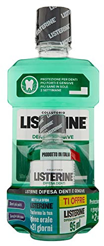 Listerine - Collutorio Difesa Denti e Gengive 500 ml + 95 ml
