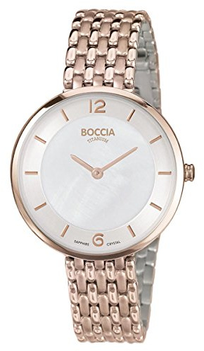 Boccia Damen-Armbanduhr Analog Quarz Titan 3244-06