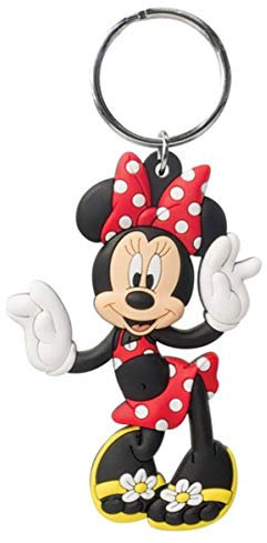 Porte-cl�s en PVC Minnie Mouse Soft Touch