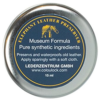 Colourlock Elefant Leder wertvolle (Wachs) bis Wiederherstellung, Pflege, nähren & Wasserfest Leder Auto Innen, Handtaschen, Chesterfield Sofas, etc., farblos, 15 ml