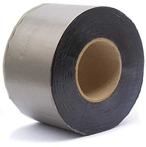 Bitumenband Reparaturband 200mm x 10 Meter, Farbe Blei - Klebeband für Risse & Fugen, Dichtungsband gegen Wasser und Feuchtigkeit, selbstklebend, Dach und Schornsteindichtung