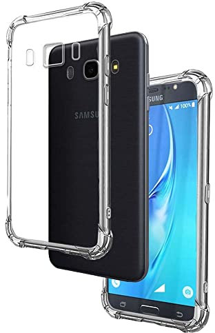 Electrónica Rey Cover in Gel TPU Anti-Shock per Samsung Galaxy J7 2016, Morbido Silicone Custodie Protettivo Case, Anti-Scratch, Protettiva Sottile Back Cover
