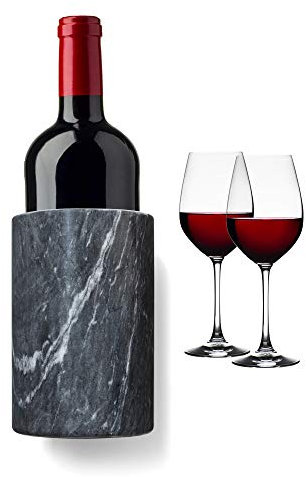 Fox Run Porte-bouteille de vin et porte-ustensiles en marbre noir