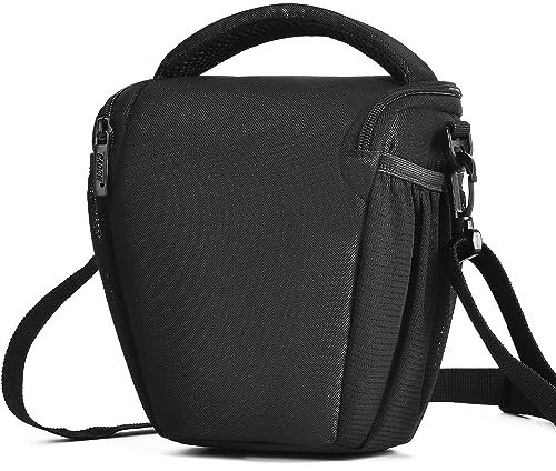CADeN Kameratasche, DSLR/SLR Camera Sling Bag Schultertasche für Nikon Canon Sony Mirrorless Spiegelreflexkameras (schwarz)