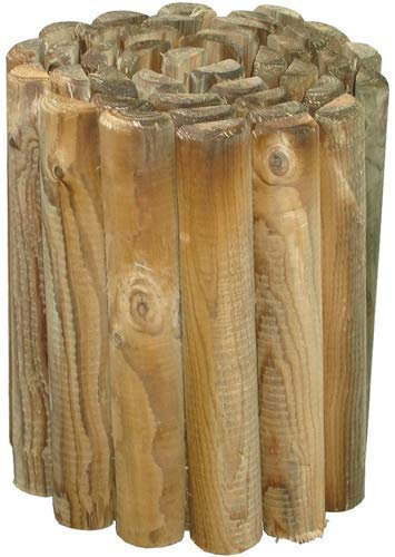 PEBSHOP Recinzione in Legno IMPREGNATO ROLLBORDER (Ø 5 x L. 250 x H. 30 cm.)