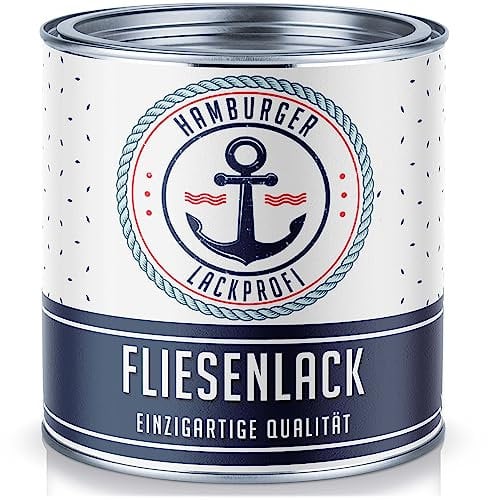 Fliesenlack MATT Hellelfenbein RAL 1015 Beige Fliesenfarbe im SET // Hamburger Lack-Profi (1 L)