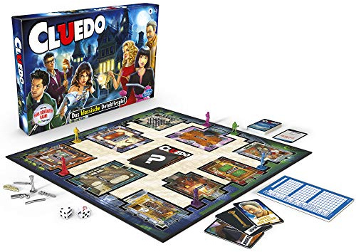 Cluedo 38712594 - spannendes Detektivspiel für die ganze Familie, klassisches Brettspiel ab 8 Jahren
