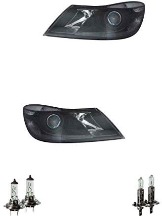 EISENFELS Bundle Set 70772577 Scheinwerfer rechts & links + Leuchtmittel H7 Classic + H1 Classic kompatibel mit Octavia II Combi 1Z5