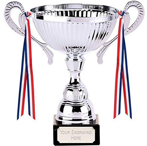 Personalised Engraved Turin Silver Cup 6 1/2 Inch (16.5cm)