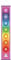 Funnytree 30.5x180.3 cm großer Yoga-Wandteppich, Meditation, Studiozimmer, 7 Chakra, Mandala, zum Aufhängen, Wandposter, Türdekoration, für drinnen und draußen, strapazierfähiger Stoff