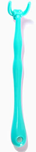 Reusable NO-Waste Dental Floss Handle 2 Counts for Adults and Kids Teeth Cleaning Interdental Brush Unflavored Floss Picks Colorful Design floas Holder Flosser