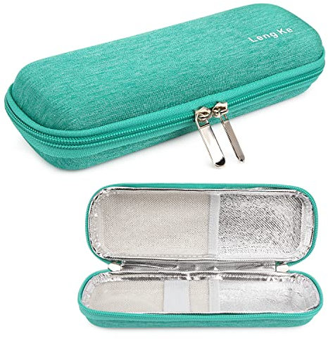YOUSHARES Nevera Insulina de Viaje Rígido de EVA - Estuche Insulina Isotérmico Bolsa Térmica Insulina para Diabéticos Nevera Viaje Medicamentos para Pulma de Insulina (Verde)
