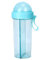 YUMILI Water Bottle, 600ml Portable Two Straws Water Bottle Dual Use Drinking Bottle for Outdoor Travel Sport