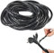 12m Spirale Avvolgicavo, PE Tubo per Cavi Estensibile Raccoglicavi Spiralato universale Diametro 8mm per organizzazione cavi per TV/Computer/Audio Cavi Protezione, （Nero）