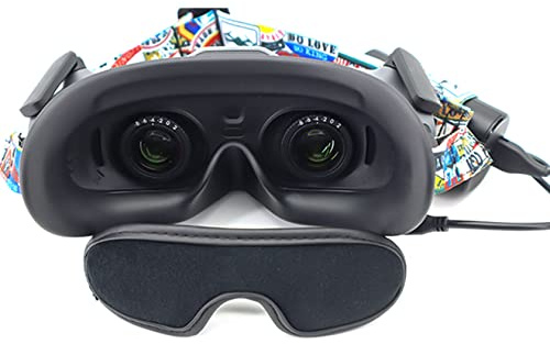 Hensych staubdichtes Schattierungspad für Avata Fliegende Brille G2, staubdicht, Schattierungsschutz-Pad für Avata, 2 Antennen-Lade-Datenkabel, Aufbewahrungs-Objektivschutz-Pad