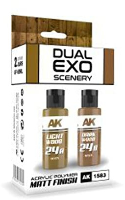 AK-Interactive Light Wood & Dark Wood Set (2 x 60ml)