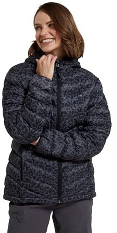 Mountain Warehouse Seasons Womens Padded Jacket - Water Resistant Coat, Puffer Jacket, Front Pockets, Adjustable Elastic Cuffs & Hood - For Autumn, Winter, Outdoors Dark Grey Women's Size 10