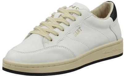 GANT FOOTWEAR Damen PREPLA Sneaker, White/Black, 37 EU