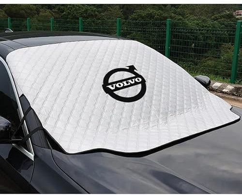 VIYOLI Auto-Windschutzscheiben-Schneedecke, Für Volvo XC40 XC60 CX70 Faltbare Ganzj hrig Verwendbare Frostschutz Sonnenschutz Frontscheibe,XC60