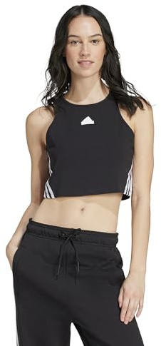 adidas Damen Future Icons 3-Stripes Tank Top, schwarzes, M