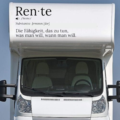 Wohnmobil Wohnwagen Aufkleber Definition Rente Typ1 ca 120cm breit Sticker Autoaufkleber