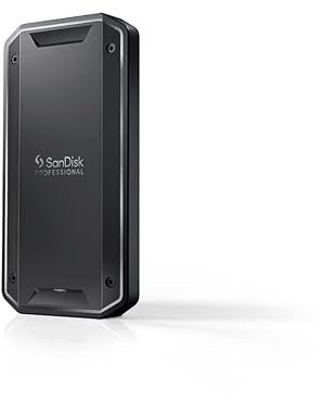 SanDisk PROFESSIONAL PRO-G40 SSD 4 TB (mobile SSD, exFAT formatiert, robuste NVMe SSD mit Thunderbolt 3, USB-C, bis zu 3.000 MB/s Lesen, IP68 Gehäuse, staub- und wasserbeständig)