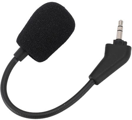 Ersatz-Game-Mikrofon für Corsair HS50 HS60 HS70 Pro HS70 SE Headset, Abnehmbares 3,5-mm-Rauschunterdrückungsmikrofon mit Schaumstoffabdeckung
