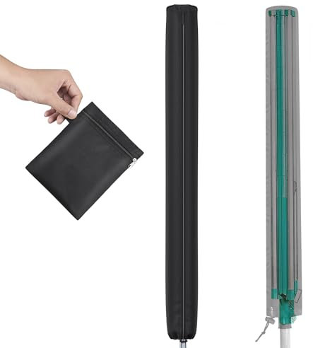 Farfy Schutzhülle Wäschespinne 180cm mit Kordelzug, Anti-UV, Wasserdicht, Winddicht, Abdeckung Wäschespinne 600D Heavy Duty Oxford, Reißfest