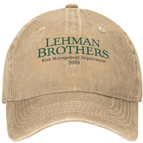WVVCXCC Baseballmütze Unisex Lehman Brothers Risikomanagement Casual Spring Bank Insolvenz Trucker Hut Angeln Snapback Cap Outdoor-Geschenke für Erwachsene