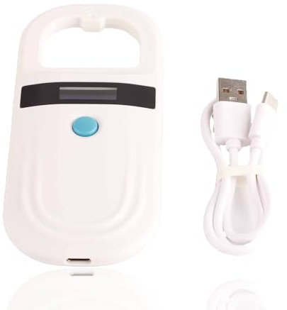 Haustier-Mikrochip-Leser-Scanner, tragbarer Tier-Chip-ID-Scanner, wiederaufladbarer Tier-Chip, Tier-Handlesegerät, Mikrochip-Scanner, Haustier-Tag-Scanner, wiederaufladbarer