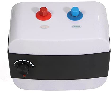 TONFEION Untertischboiler 6 Liter Niederdruck, Warmwasserspeicher Warmwasserboiler elektrischer Durchlauferhitzer Mini-Wassertank, Untertischmontage, 1,5KW, Weiß