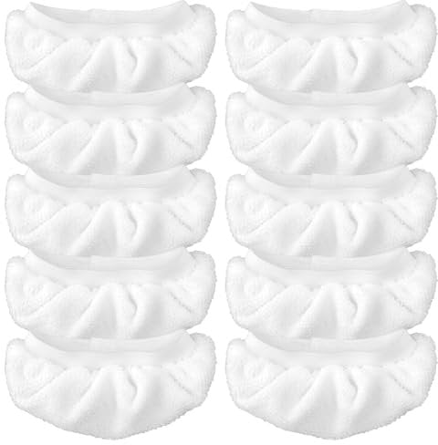 XIHIRCD 8pcs Steam Mop Pads, Steam Cleaner Microfiber Cloths Cover Steam Mop Covers Steam Mop Replacement Pads for Bissell Steam Shot, Dupray, PurSteam, Comforday Handheld Steam Cleaner