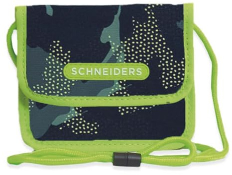Schneiders Brustbeutel Geldbörse Neck Pouch Camo Rush grün