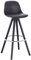 WOLTU Bar Stools Breakfast Counter Barstool with Back and Metal Leg for Kitchen, Black