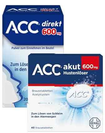 ACC® akut 600 Brausetabletten (40Stk) + ACC® direkt 600 mg Pulver zum Einnehmen im Beutel (20Stk)