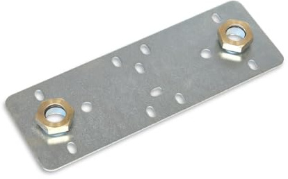 LavaTap - 15mm x 1/2 BSP Shower Fixing Plate Kit for Bar Mixer Valves 150mm Centres Concealed Wall Mount Bracket with Brass Fittings for Thermostatic Shower Mixer Plumbing Installation