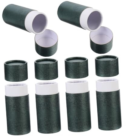 SOLUSTRE 6pcs Round Paperboard Cylinder Box Cardboard Packaging Essential Oil Bottle Storage Box Perfume Cylinder Packing for Cosmetic Packaging for Bottle Not Included