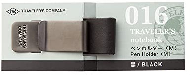 TRAVELER'S Midori Notebook Stifthalter, Schwarz 016