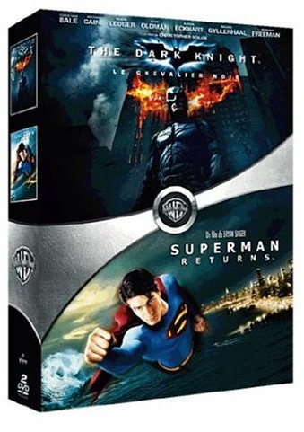 The Dark Knight, le chevalier noir - Superman Returns : coffret 2 DVD [FR Import]