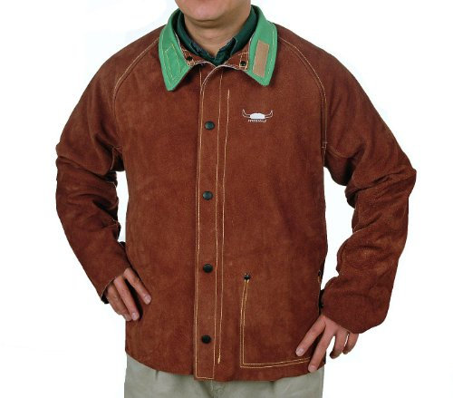 Schweißerjacke aus Leder, braun, L