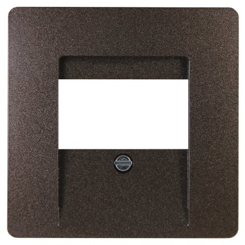 Kopp Paris TAE-Abdeckung für TAE-Anschlussdose, für 1-3 Anschlüsse sowie für 2-fach USB-Steckdose, IP20, palisander-braun, 326026185