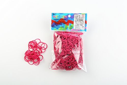 Rainbow Loom Gummibänder, Fuchsia